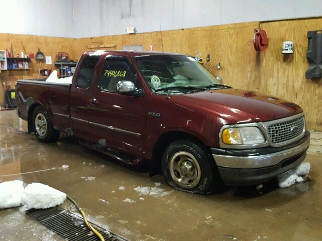 2FTDX1724VCA54668 - 1997 FORD F150 RED photo 1