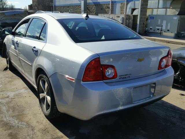 1G1ZC5E0XCF128518 - 2012 CHEVROLET MALIBU 1LT SILVER photo 3