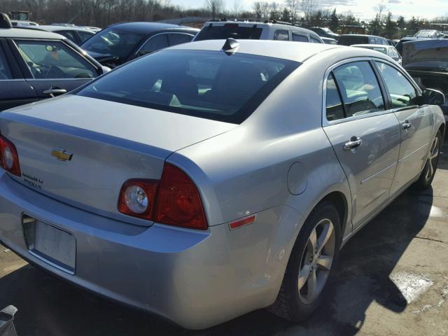 1G1ZC5E0XCF128518 - 2012 CHEVROLET MALIBU 1LT 银色 照片 4