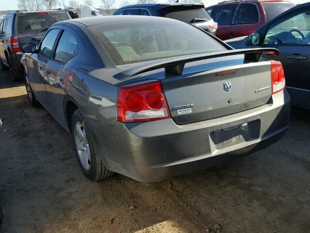 2B3KA43D39H518044 - 2009 DODGE CHARGER GRAY photo 3