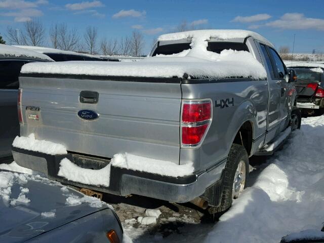 1FTPX14V79FA01338 - 2009 FORD F150 SUPER GRAY photo 4