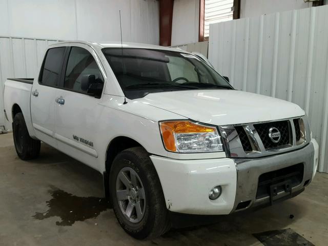 1N6BA0ED5EN520400 - 2014 NISSAN TITAN S WHITE photo 1