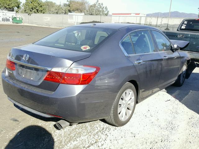 1HGCR2F88DA186190 - 2013 HONDA ACCORD EXL GRAY photo 4