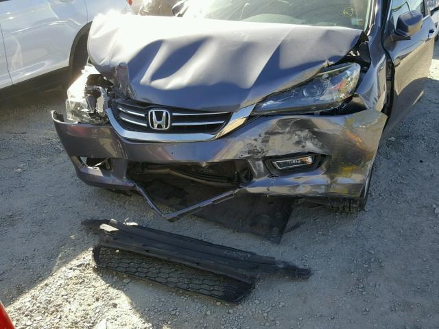 1HGCR2F88DA186190 - 2013 HONDA ACCORD EXL GRAY photo 7