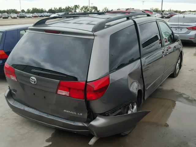 5TDZA23CX5S230042 - 2005 TOYOTA SIENNA CE GRAY photo 4