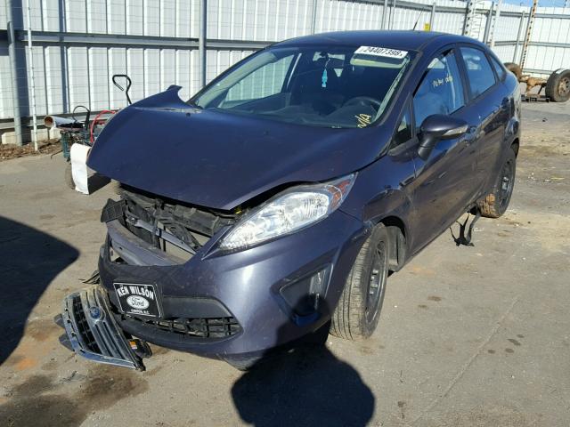 3FADP4BJ4DM162202 - 2013 FORD FIESTA SE BLUE photo 2