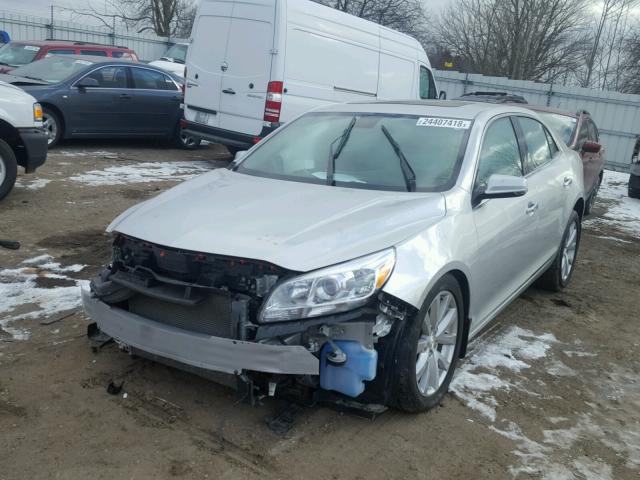 1G11H5SA5DF185366 - 2013 CHEVROLET MALIBU LTZ SILVER photo 2