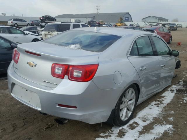 1G11H5SA5DF185366 - 2013 CHEVROLET MALIBU LTZ SILVER photo 4