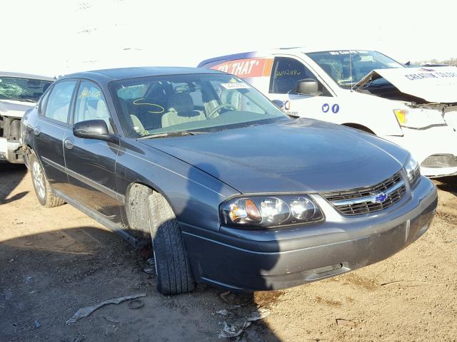 2G1WF52E149208455 - 2004 CHEVROLET IMPALA GRAY photo 1