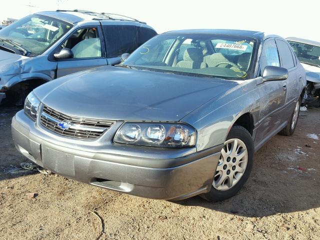 2G1WF52E149208455 - 2004 CHEVROLET IMPALA GRAY photo 2