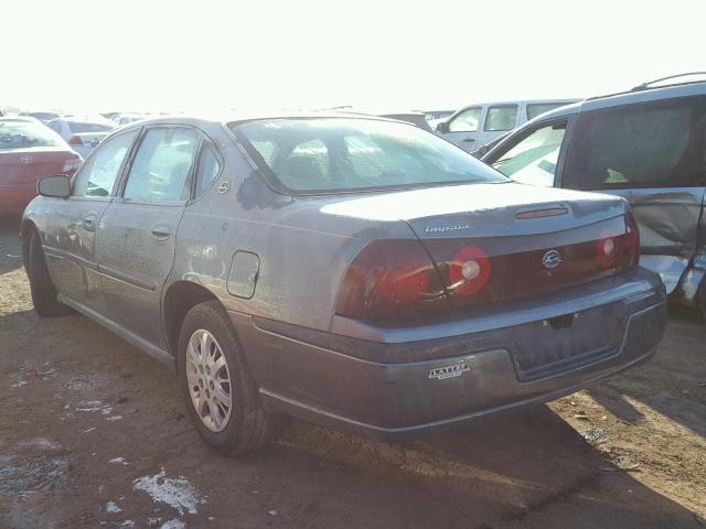 2G1WF52E149208455 - 2004 CHEVROLET IMPALA GRAY photo 3