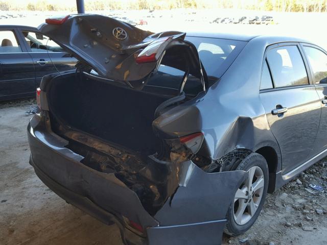 2T1BU4EE7BC583278 - 2011 TOYOTA COROLLA BA GRAY photo 9