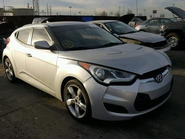 KMHTC6AD8CU029666 - 2012 HYUNDAI VELOSTER B SILVER photo 1