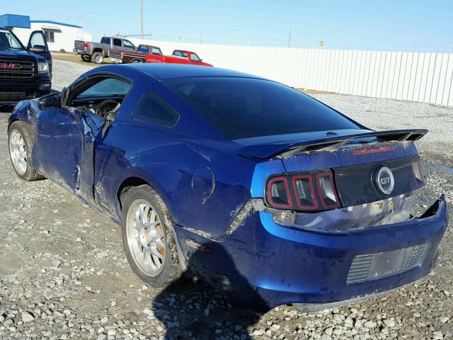 1ZVBP8CFXD5207469 - 2013 FORD MUSTANG GT BLUE photo 3