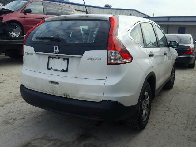 5J6RM4H30DL070873 - 2013 HONDA CR-V LX WHITE photo 4