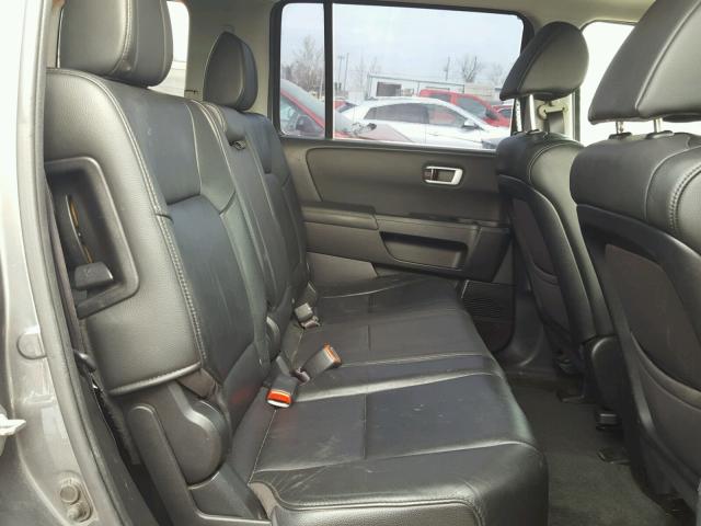 5FNYF4H58DB068482 - 2013 HONDA PILOT EXL GRAY photo 6