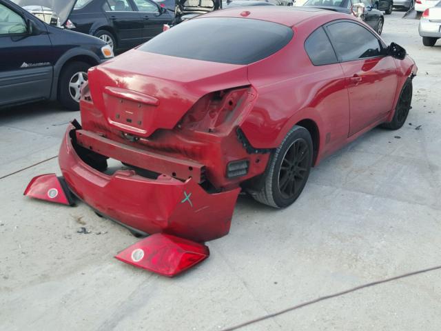 1N4BL24E28C177523 - 2008 NISSAN ALTIMA 3.5 RED photo 4