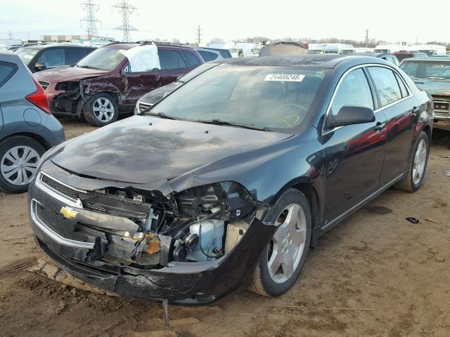 1G1ZJ577494113288 - 2009 CHEVROLET MALIBU 2LT BLACK photo 2