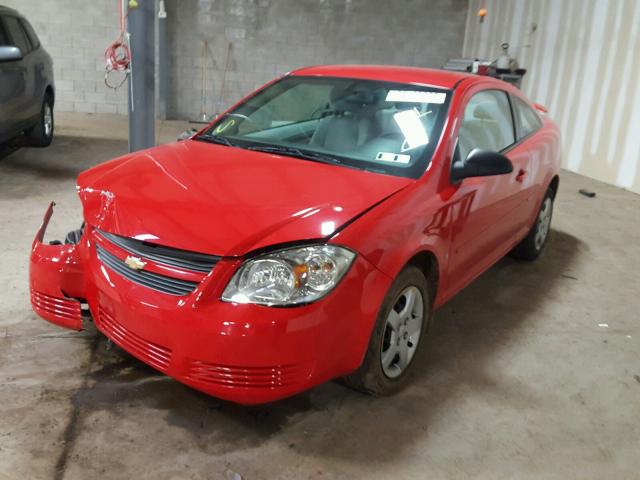 1G1AK18F587277428 - 2008 CHEVROLET COBALT LS RED photo 2