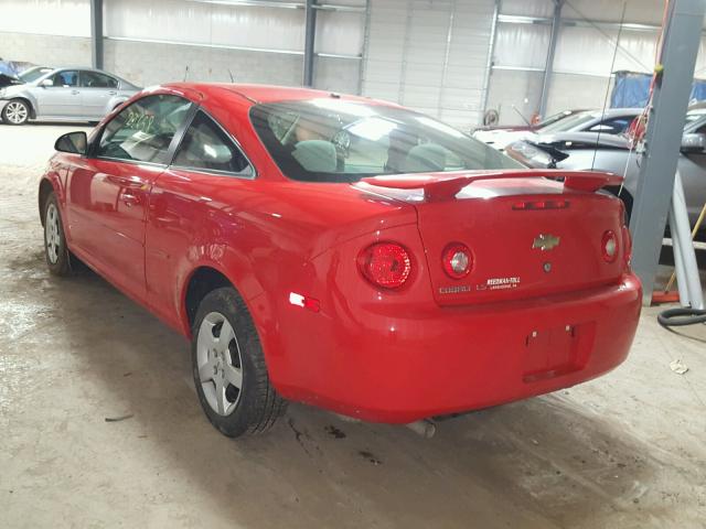 1G1AK18F587277428 - 2008 CHEVROLET COBALT LS RED photo 3