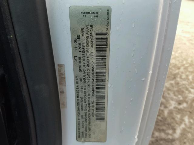 3VWRG31Y49M406962 - 2009 VOLKSWAGEN NEW BEETLE 白色 照片 10