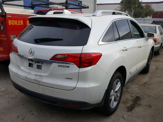 5J8TB4H51EL024958 - 2014 ACURA RDX TECHNO WHITE photo 4