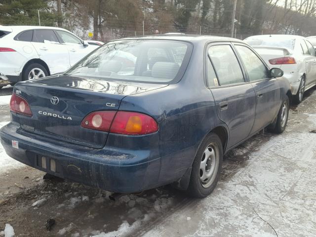 2T1BR12E72C549555 - 2002 TOYOTA COROLLA CE BLUE photo 4