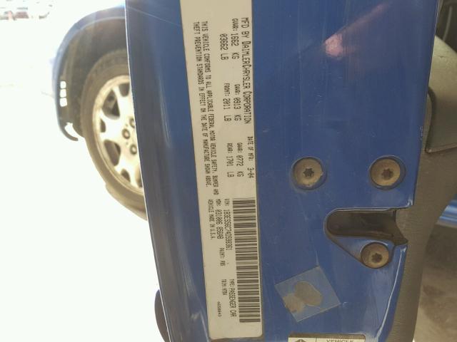 1B3ES56C74D598361 - 2004 DODGE NEON SXT BLUE photo 10