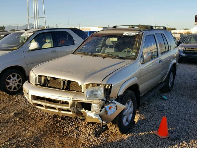 JN8DR09YX1W573927 - 2001 NISSAN PATHFINDER BEIGE photo 2