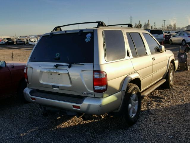 JN8DR09YX1W573927 - 2001 NISSAN PATHFINDER BEIGE photo 4