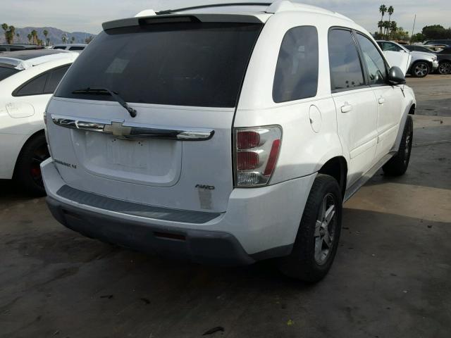 2CNDL73F856077260 - 2005 CHEVROLET EQUINOX LT WHITE photo 4