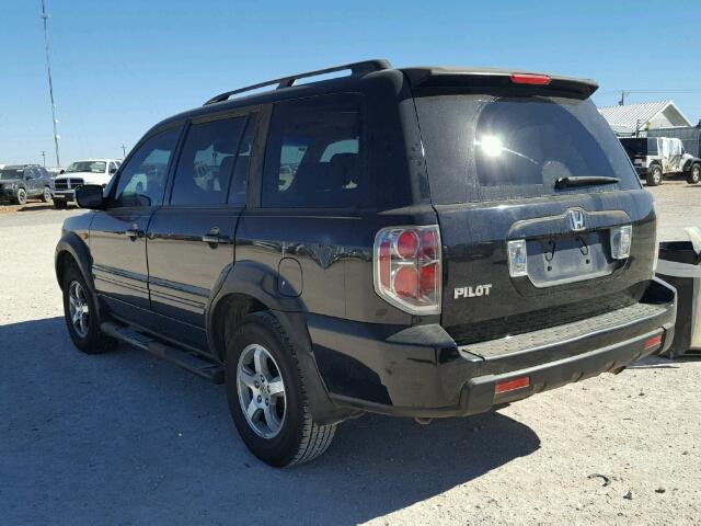 5FNYF28596B041041 - 2006 HONDA PILOT EX BLACK photo 3