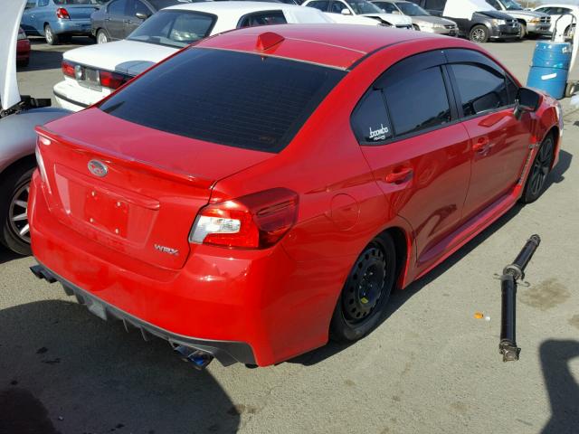 JF1VA1B67G9809551 - 2016 SUBARU WRX RED photo 4