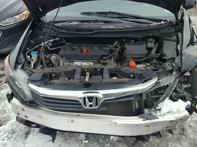 2HGFB2F54CH552928 - 2012 HONDA CIVIC LX BLACK photo 7