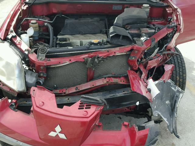 JA4LX31F25U047327 - 2005 MITSUBISHI OUTLANDER RED photo 7