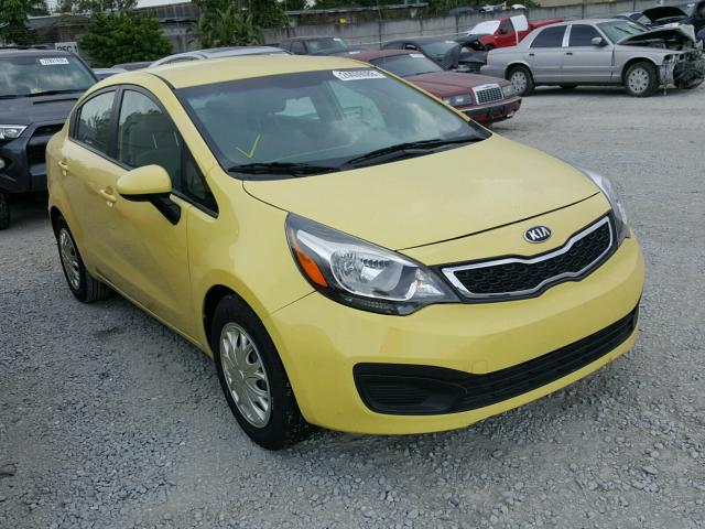 KNADM4A36G6603366 - 2016 KIA RIO LX YELLOW photo 1