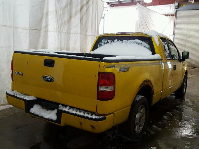 1FTRX12W84KD56250 - 2004 FORD F150 YELLOW photo 4