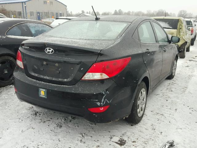 KMHCT4AE7DU446971 - 2013 HYUNDAI ACCENT GLS BLACK photo 4