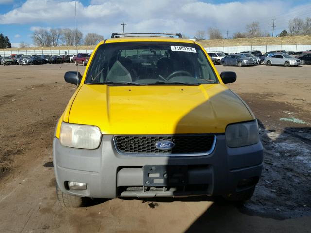 1FMCU04171KE58091 - 2001 FORD ESCAPE XLT YELLOW photo 9