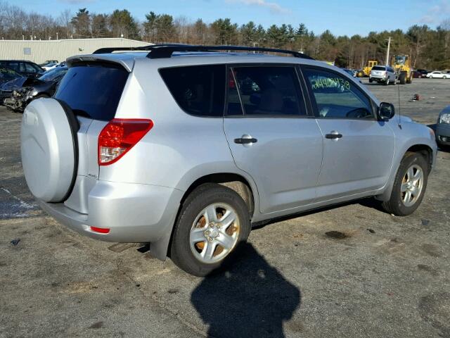 JTMBD33V385163018 - 2008 TOYOTA RAV4 SILVER photo 4