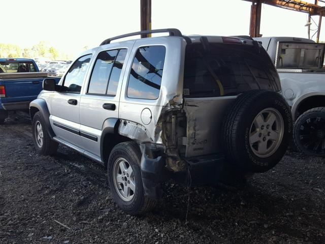 1J4GK48K86W174193 - 2006 JEEP LIBERTY SP SILVER photo 3