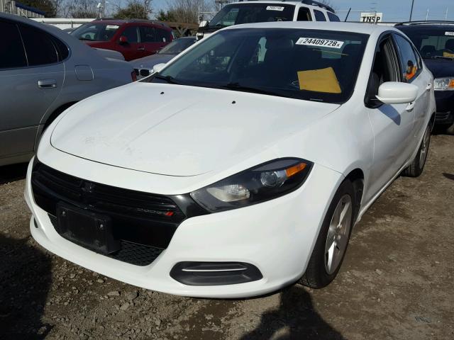 1C3CDFBB8GD538407 - 2016 DODGE DART SXT WHITE photo 2