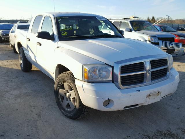 1D7HW48N85S201221 - 2005 DODGE DAKOTA QUA WHITE photo 1