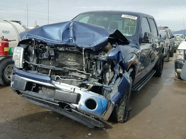 1FTFW1EF4DFA20637 - 2013 FORD F150 SUPER BLUE photo 2