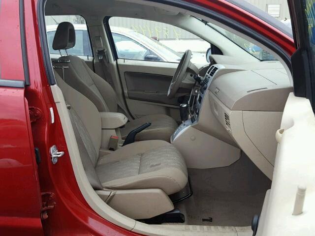 1B3HB28B87D128814 - 2007 DODGE CALIBER RED photo 5