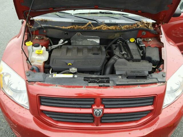 1B3HB28B87D128814 - 2007 DODGE CALIBER RED photo 7