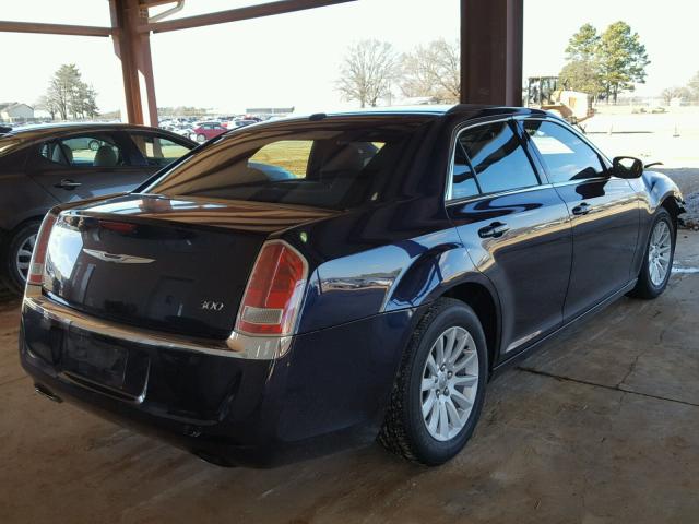 2C3CCAAG9CH117845 - 2012 CHRYSLER 300 BLUE photo 4