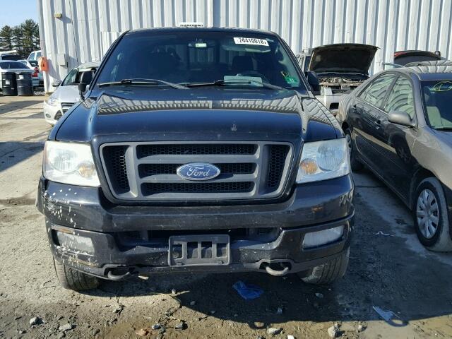 1FTPW14535KE43960 - 2005 FORD F150 SUPER BLACK photo 9