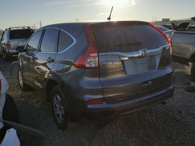 2HKRM3H38FH559383 - 2015 HONDA CR-V LX GRAY photo 3