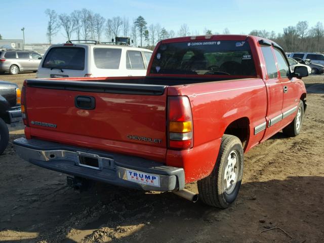 2GCEC19T121308365 - 2002 CHEVROLET SILVERADO RED photo 4